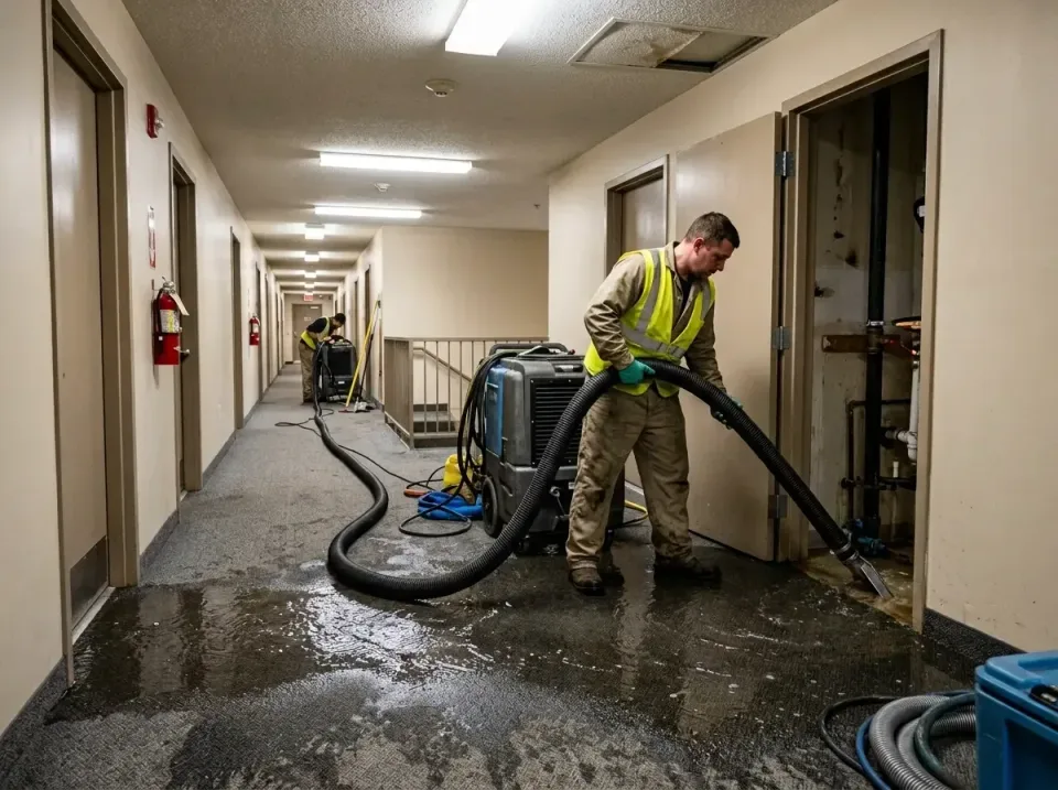 multi-unit-apartment-hallway-f-005 — frequently asked questions, Emergency Burst Pipe Water Extraction & Removal in Pebble C…